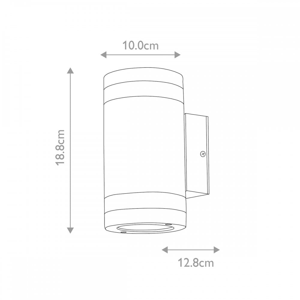 MAGNUS-2 Magnus Outdoor 2 Light Wall Light Graphite