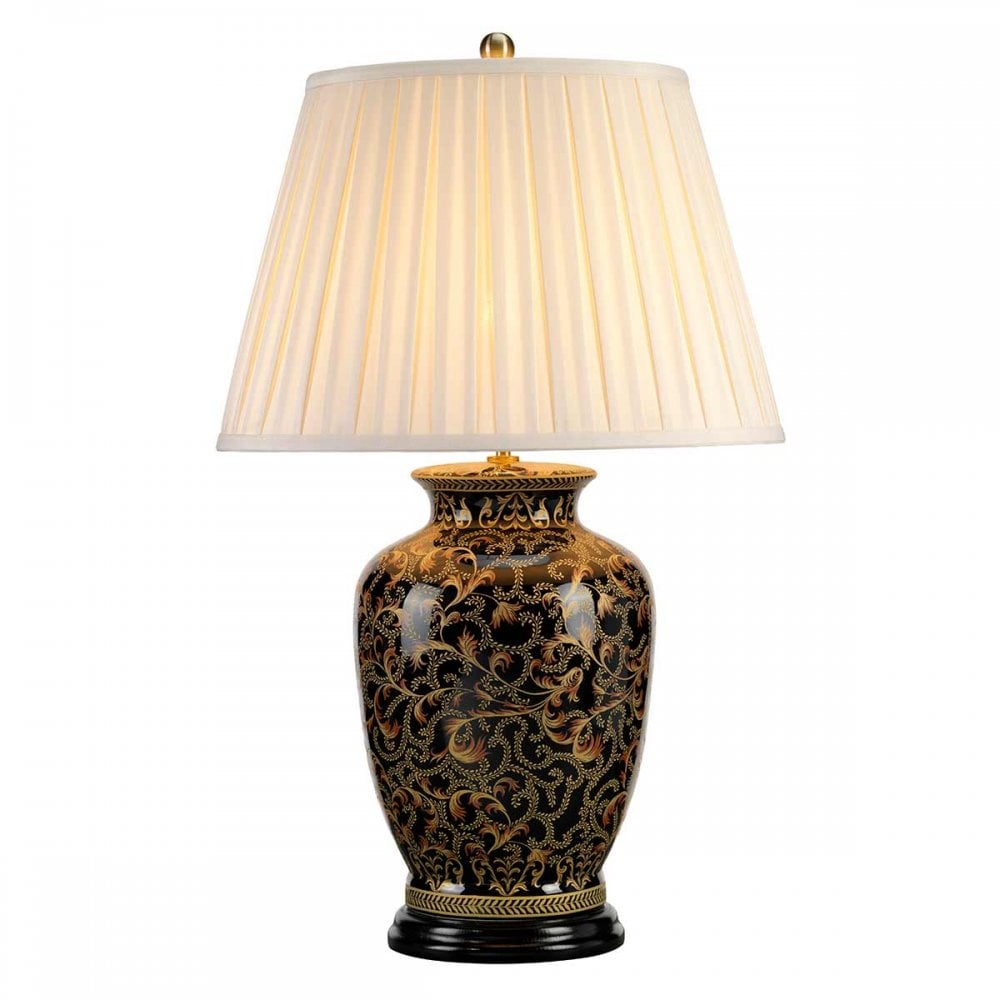 MORRIS-TL-LARGE Morris 1 Light Large Table Lamp Gold and Black