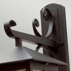 BL19-BLACK Winchester Outdoor 1 Light Wall Down Lantern Black (S)