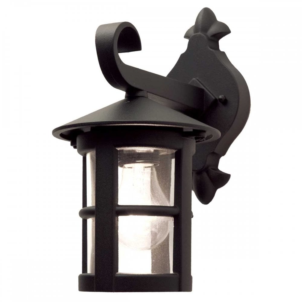 BL21-BLACK-E27 Hereford Outdoor 1 Light Wall Down Lantern Black