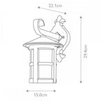 BL21-BLACK-E27 Hereford Outdoor 1 Light Wall Down Lantern Black