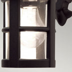 BL21-BLACK-E27 Hereford Outdoor 1 Light Wall Down Lantern Black