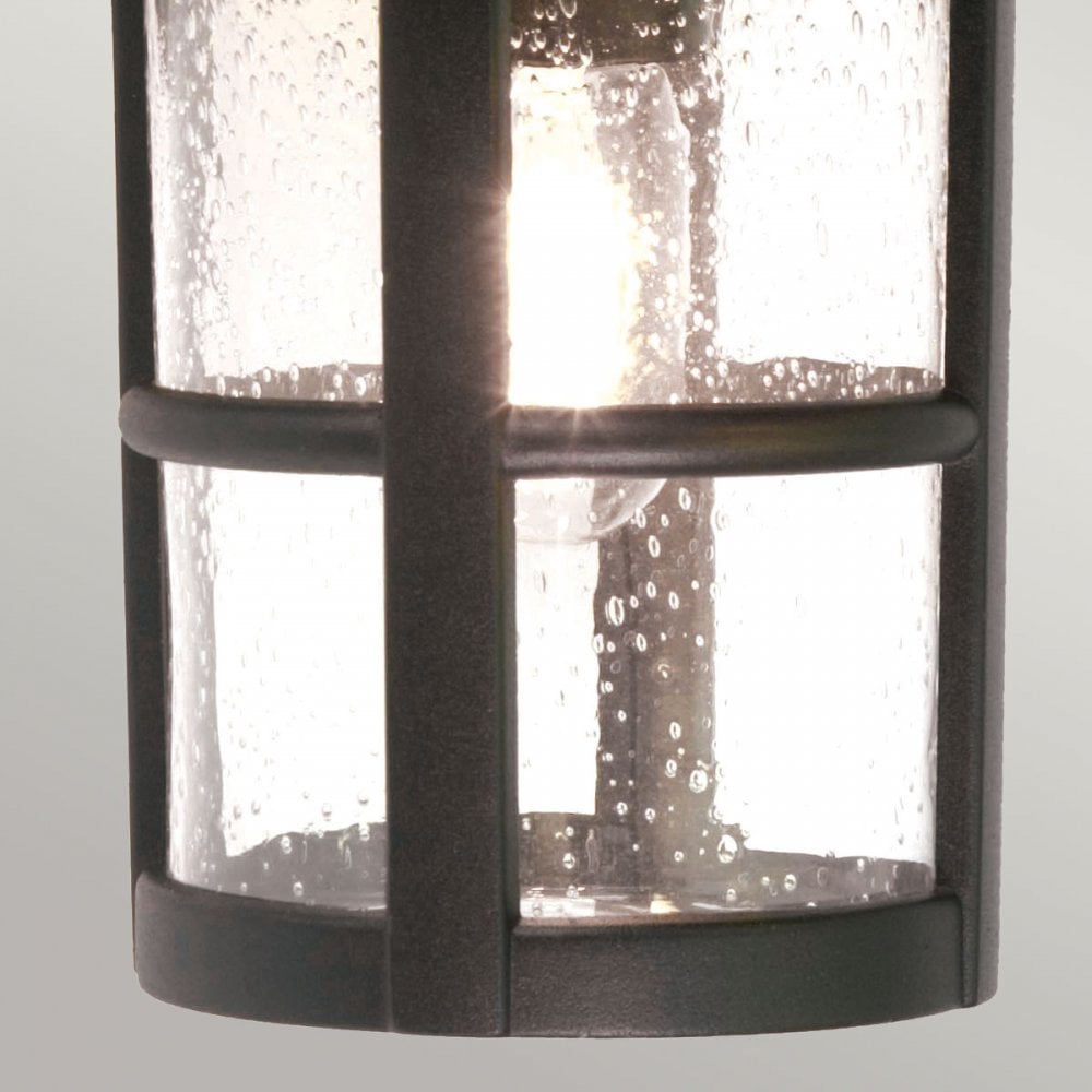 BL21-G-BLACK Hereford Outdoor 1 Light Large Wall Down Lantern Black