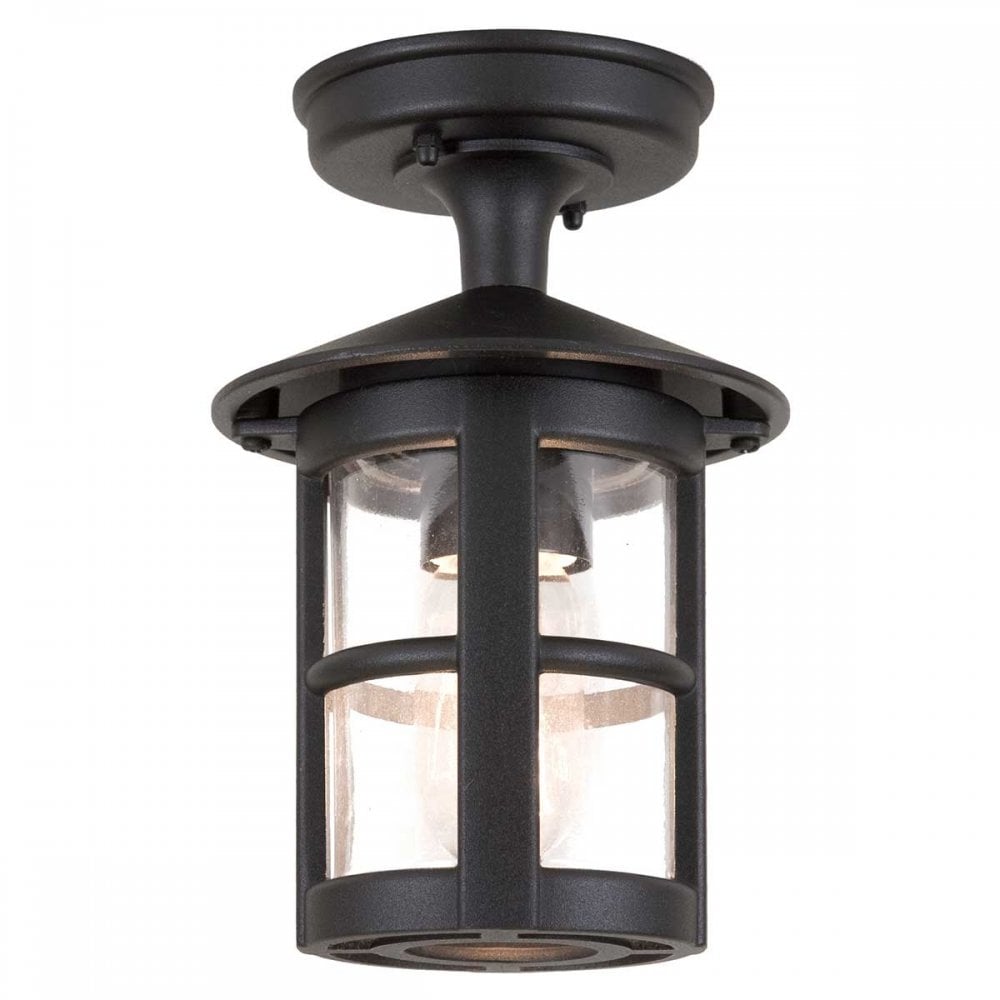 BL21A-BLACK Hereford Outdoor 1 Light Porch Lantern Black
