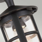 BL21A-BLACK Hereford Outdoor 1 Light Porch Lantern Black