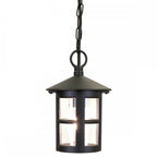 BL21B-BLACK Hereford Outdoor 1 Light Chain Lantern Black