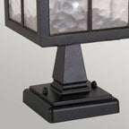 BL25-BLACK Winchester Outdoor 1 Light Pedestal Lantern Black