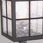 BL25-BLACK Winchester Outdoor 1 Light Pedestal Lantern Black