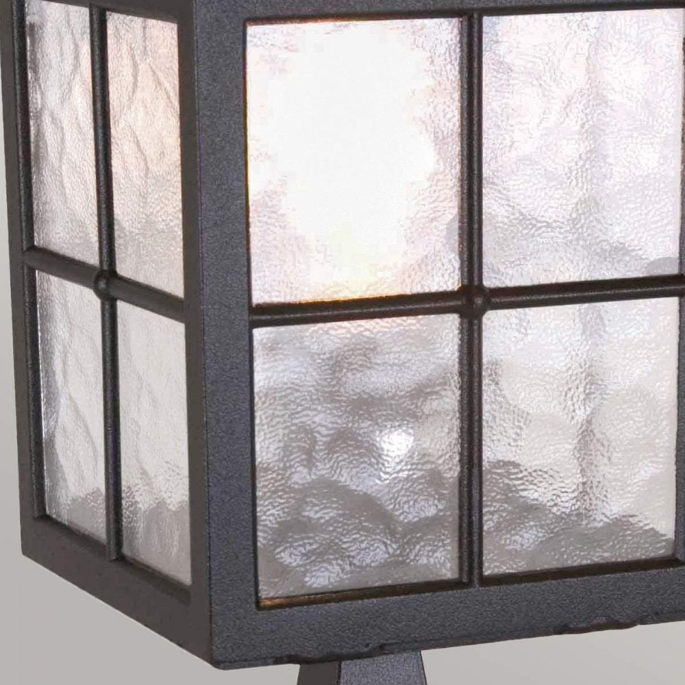 BL25-BLACK Winchester Outdoor 1 Light Pedestal Lantern Black