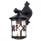 BL8-BLACK Hereford Outdoor Wall Down Lantern Black