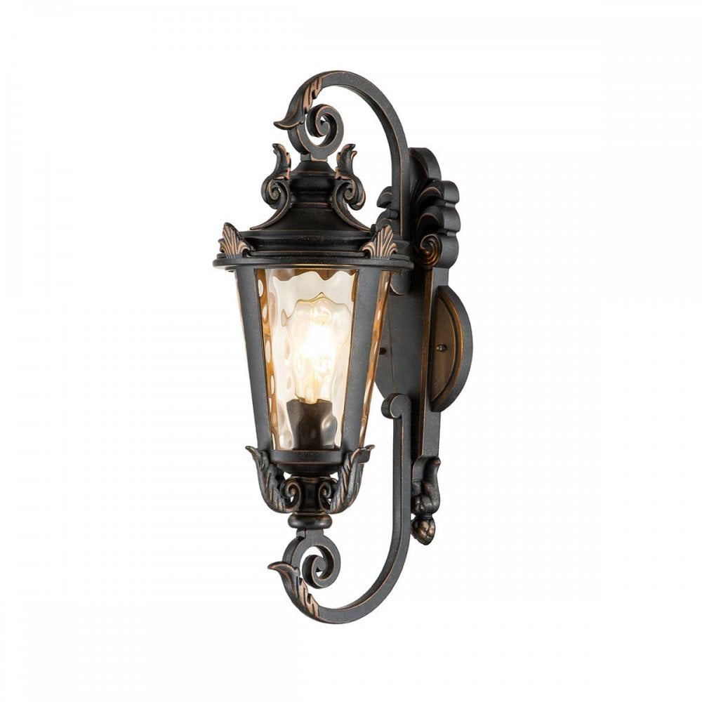 BT1-M Baltimore Outdoor 1 Light Medium Wall Lantern Weathered Bronze