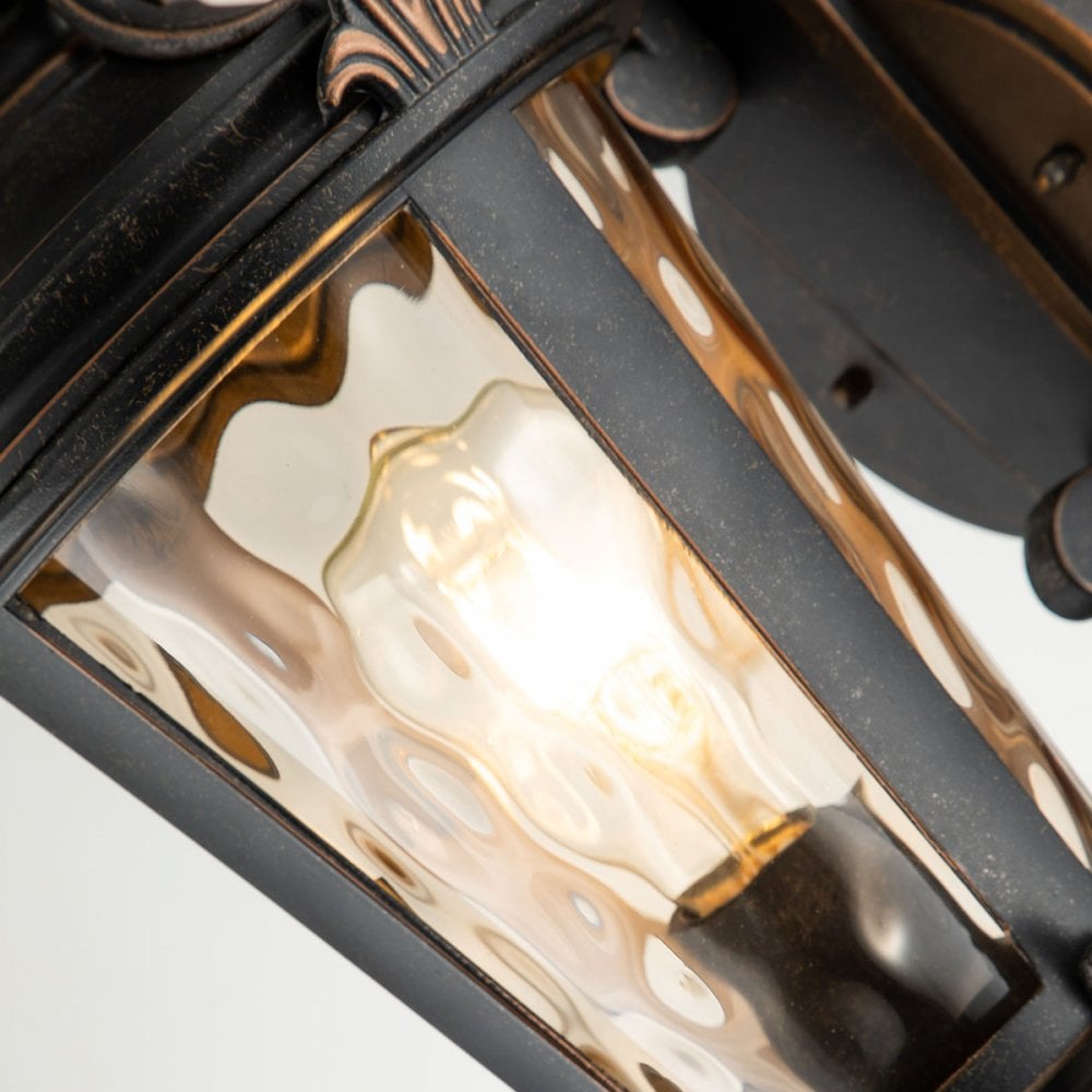 BT1-M Baltimore Outdoor 1 Light Medium Wall Lantern Weathered Bronze