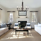 CB8-BLACK Carisbrooke 8 Light Chandelier Black