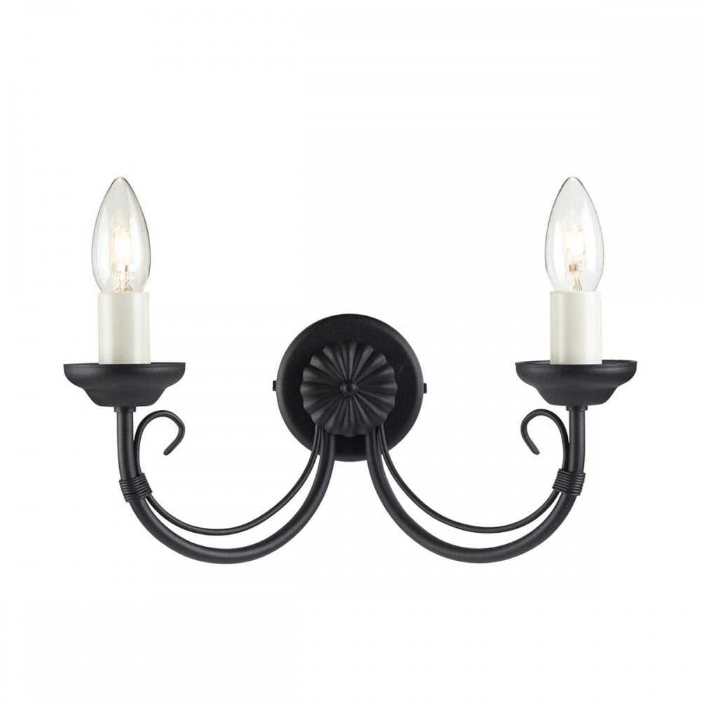 CH2-BLACK Chartwell 2 Light Wall Light Black