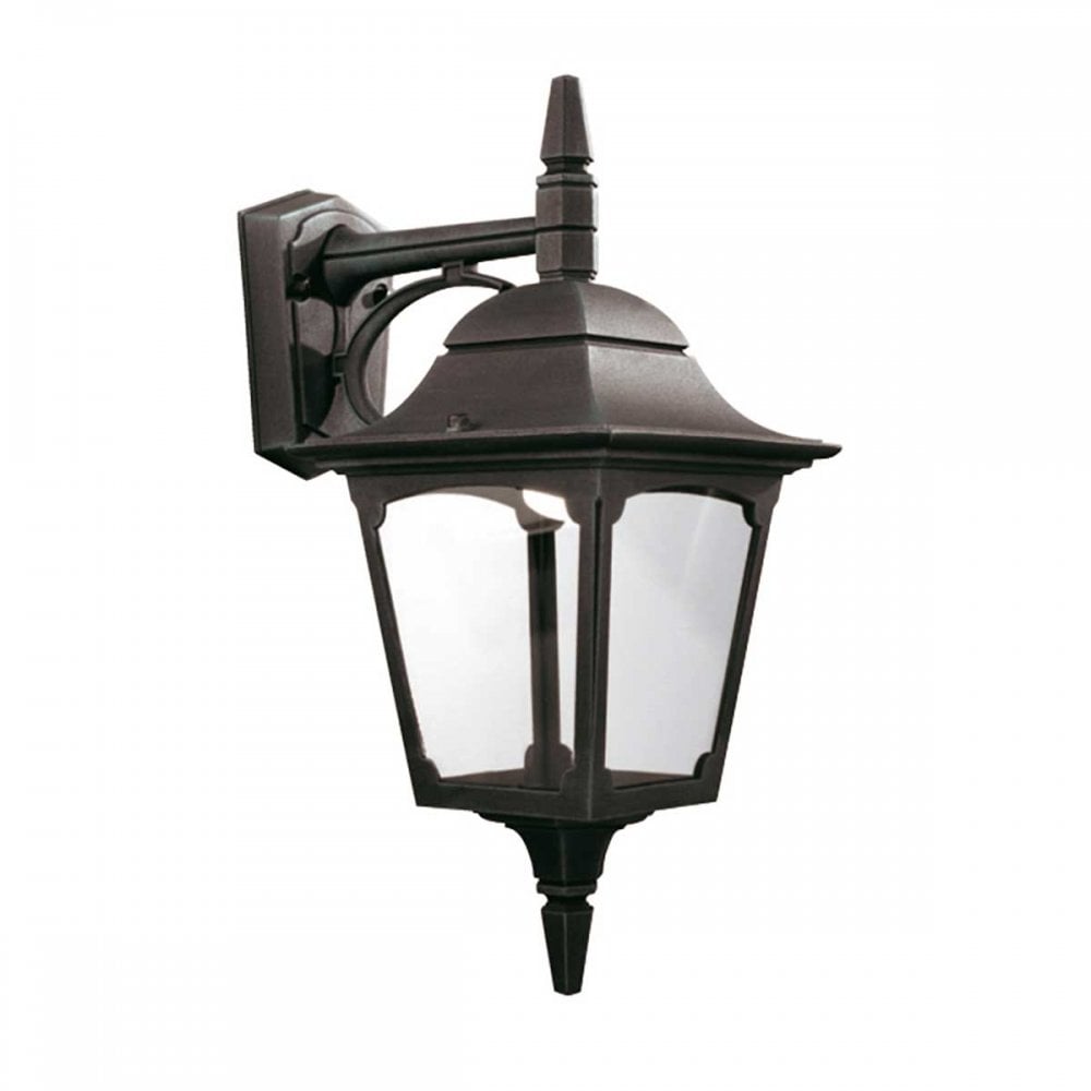 Chapel Outdoor 1 Light Down Wall Lantern Black