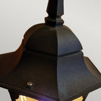 CP4-BLACK Chapel Outdoor 1 Light Pedestal Lantern Black
