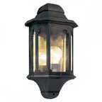 Chapel Outdoor 1 Light Half Lantern Black