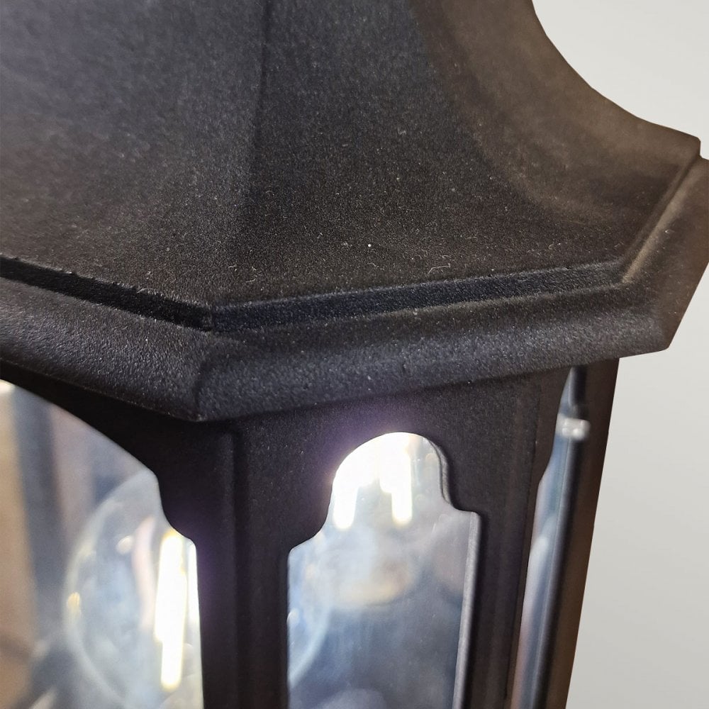 CP7-BLACK Chapel Outdoor 1 Light Half Lantern Black