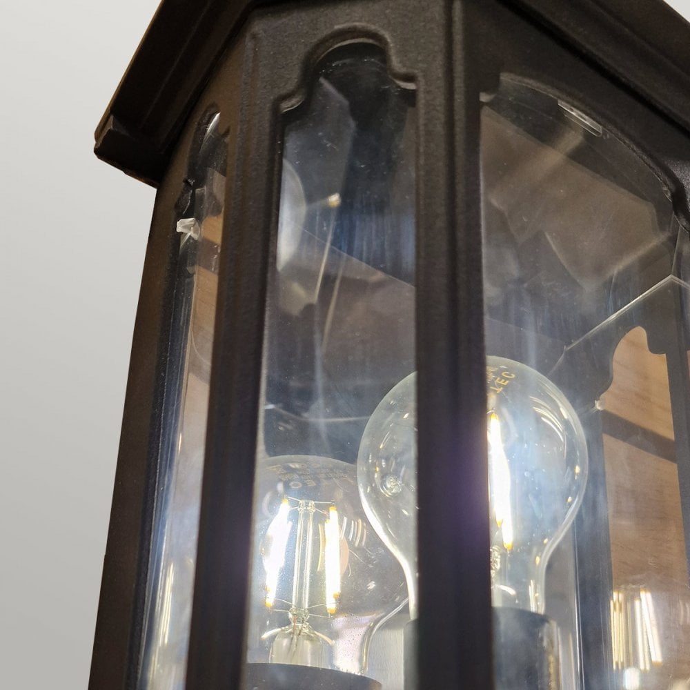 Chapel Outdoor 1 Light Half Lantern Black