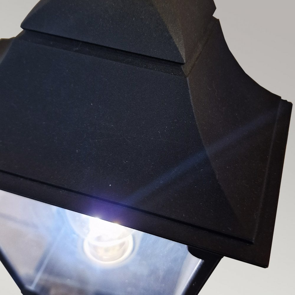 CP7-2-BLACK Chapel Outdoor 1 Light Half Lantern Black
