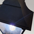CP7-2-BLACK Chapel Outdoor 1 Light Half Lantern Black