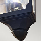 CP7-2-BLACK Chapel Outdoor 1 Light Half Lantern Black