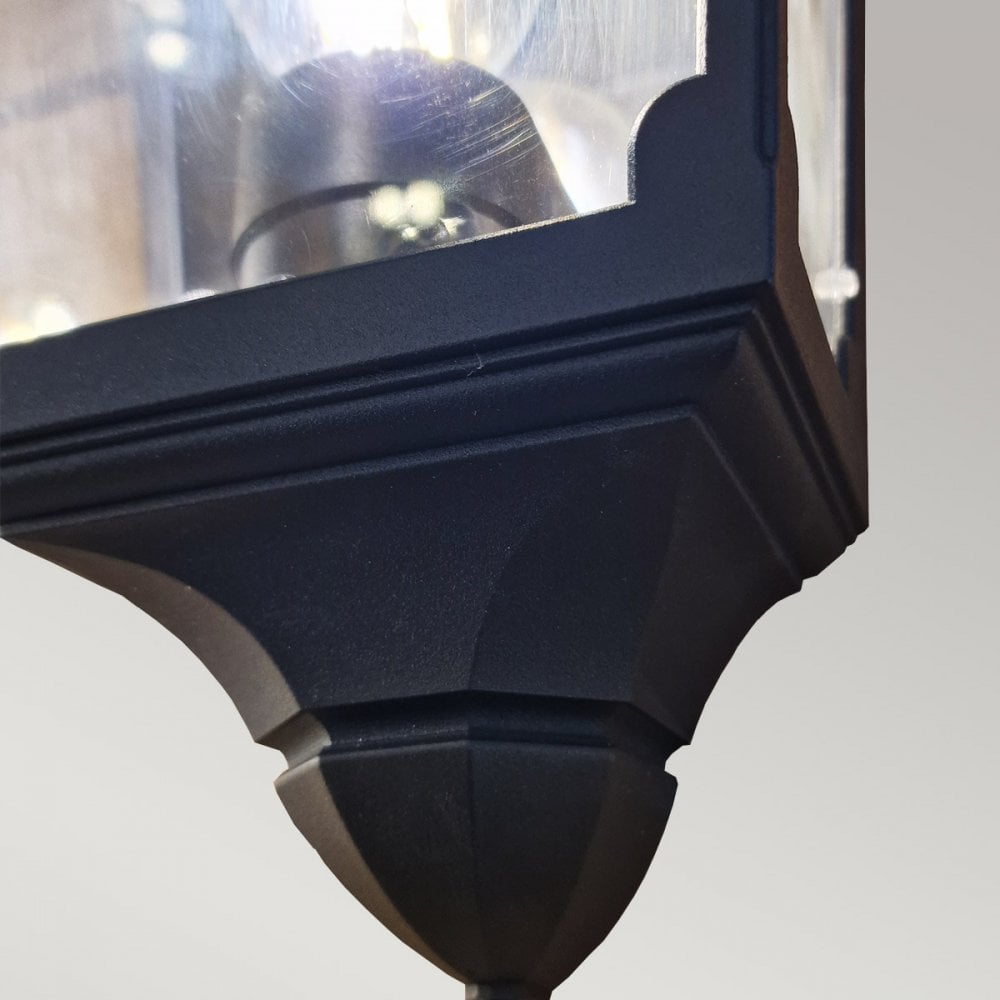 CP7-2-BLACK Chapel Outdoor 1 Light Half Lantern Black