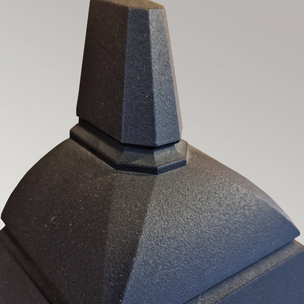CP7-2-BLACK Chapel Outdoor 1 Light Half Lantern Black