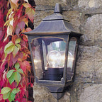 CP7-2-BLACK Chapel Outdoor 1 Light Half Lantern Black