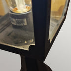 CPM4-BLACK Chapel Outdoor 1 Light Mini Pedestal Lantern Black