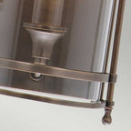 GH-WB-DB Guildhall 1 lt Wall Light Dark Bronze