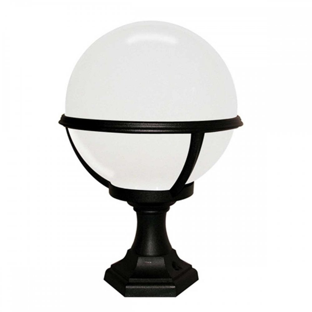 GLENBEIGH-PED-PO Glenbeigh Outdoor 1 Light Pedestal/Porch Lantern Black