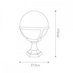 GLENBEIGH-PED-PO Glenbeigh Outdoor 1 Light Pedestal/Porch Lantern Black