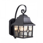 KENT Kent Outdoor 1 Light Wall Lantern Black