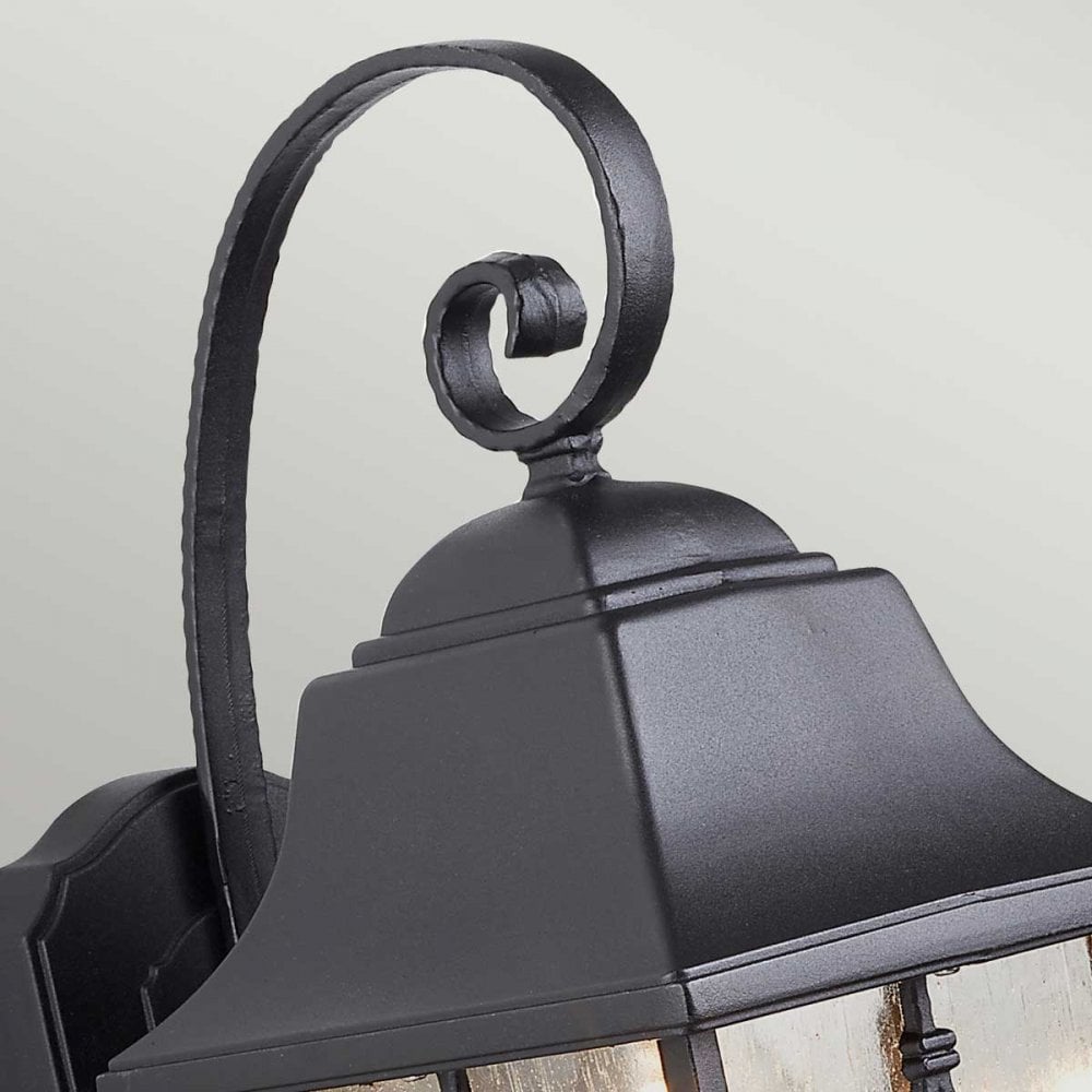 KENT Kent Outdoor 1 Light Wall Lantern Black
