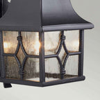 KENT Kent Outdoor 1 Light Wall Lantern Black