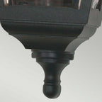 KERRY-FLUSH Kerry Outdoor 1 Light Flush Wall Lantern Black