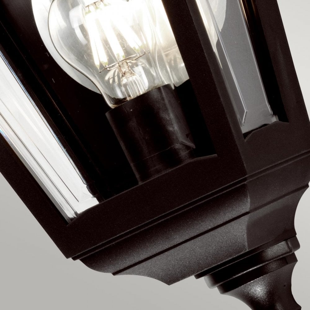 Kerry Outdoor 1 Light Flush Wall Lantern Black