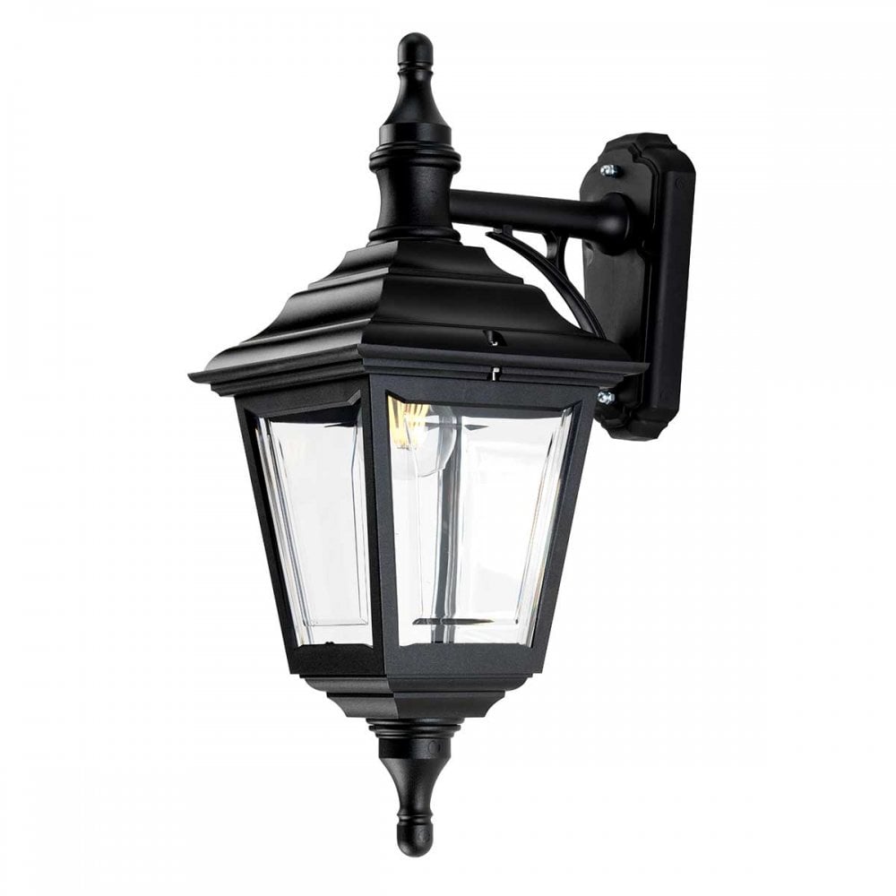 KERRY-WALL Kerry Outdoor 1 Light Wall Lantern Black