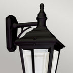 KERRY-WALL Kerry Outdoor 1 Light Wall Lantern Black