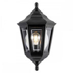 KINSALE-FLUSH Kinsale Outdoor 1 Light Flush Lantern Wall Lamp Black (S)