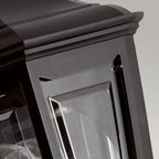 KINSALE-FLUSH Kinsale Outdoor 1 Light Flush Lantern Wall Lamp Black (S)
