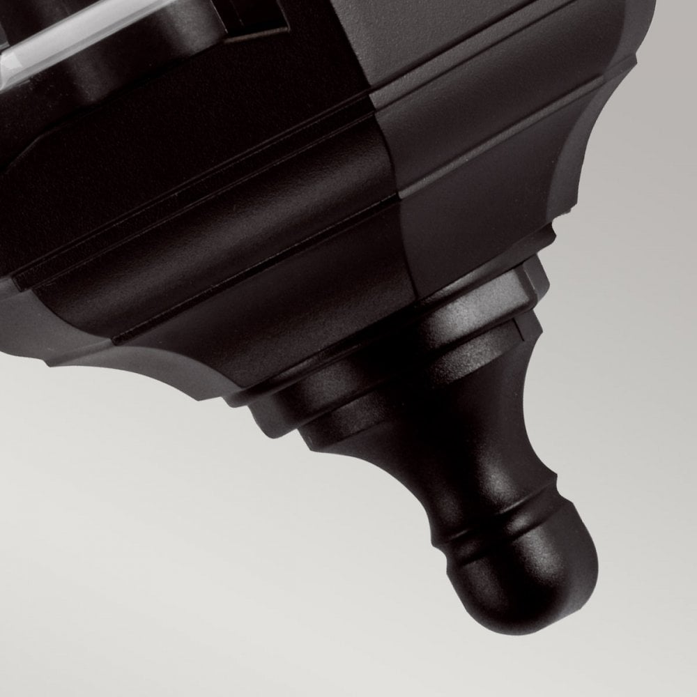 KINSALE-FLUSH Kinsale Outdoor 1 Light Flush Lantern Wall Lamp Black (S)
