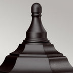 KINSALE-PED-POR Kinsale Outdoor 1 Light Pedestal/Porch Lantern Black