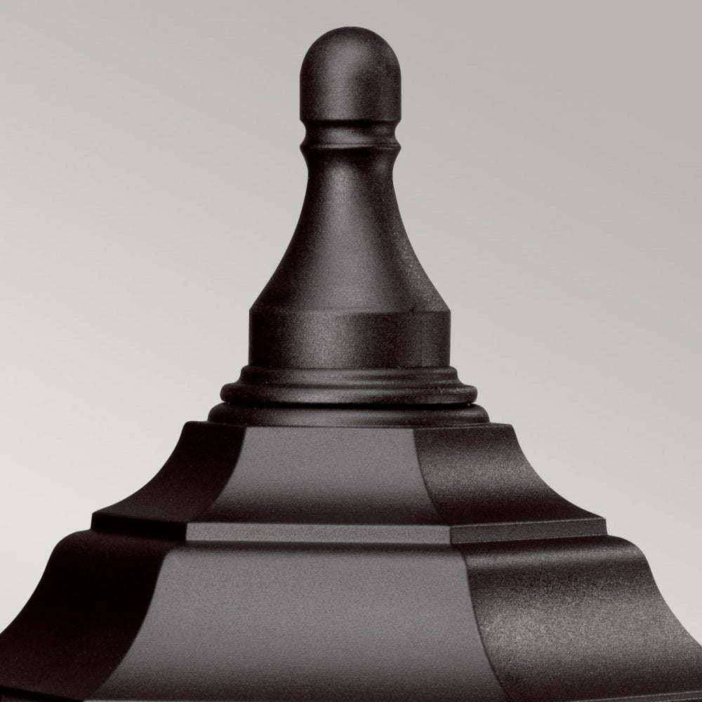 KINSALE-PED-POR Kinsale Outdoor 1 Light Pedestal/Porch Lantern Black