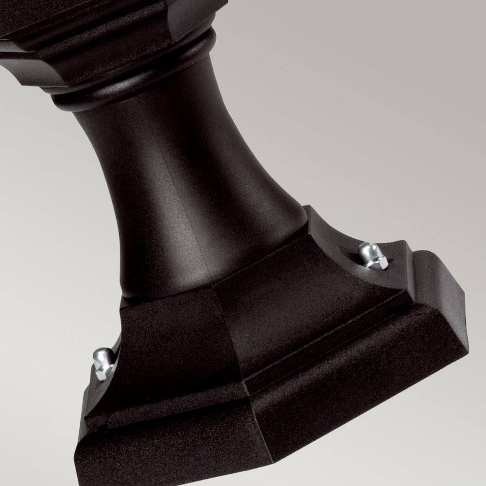 KINSALE-PED-POR Kinsale Outdoor 1 Light Pedestal/Porch Lantern Black