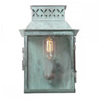 LAMBETH-PALACE-V Lambeth Palace Outdoor 1 Light Wall Lantern - Verdigris Verdigris