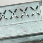 LAMBETH-PALACE-V Lambeth Palace Outdoor 1 Light Wall Lantern - Verdigris Verdigris