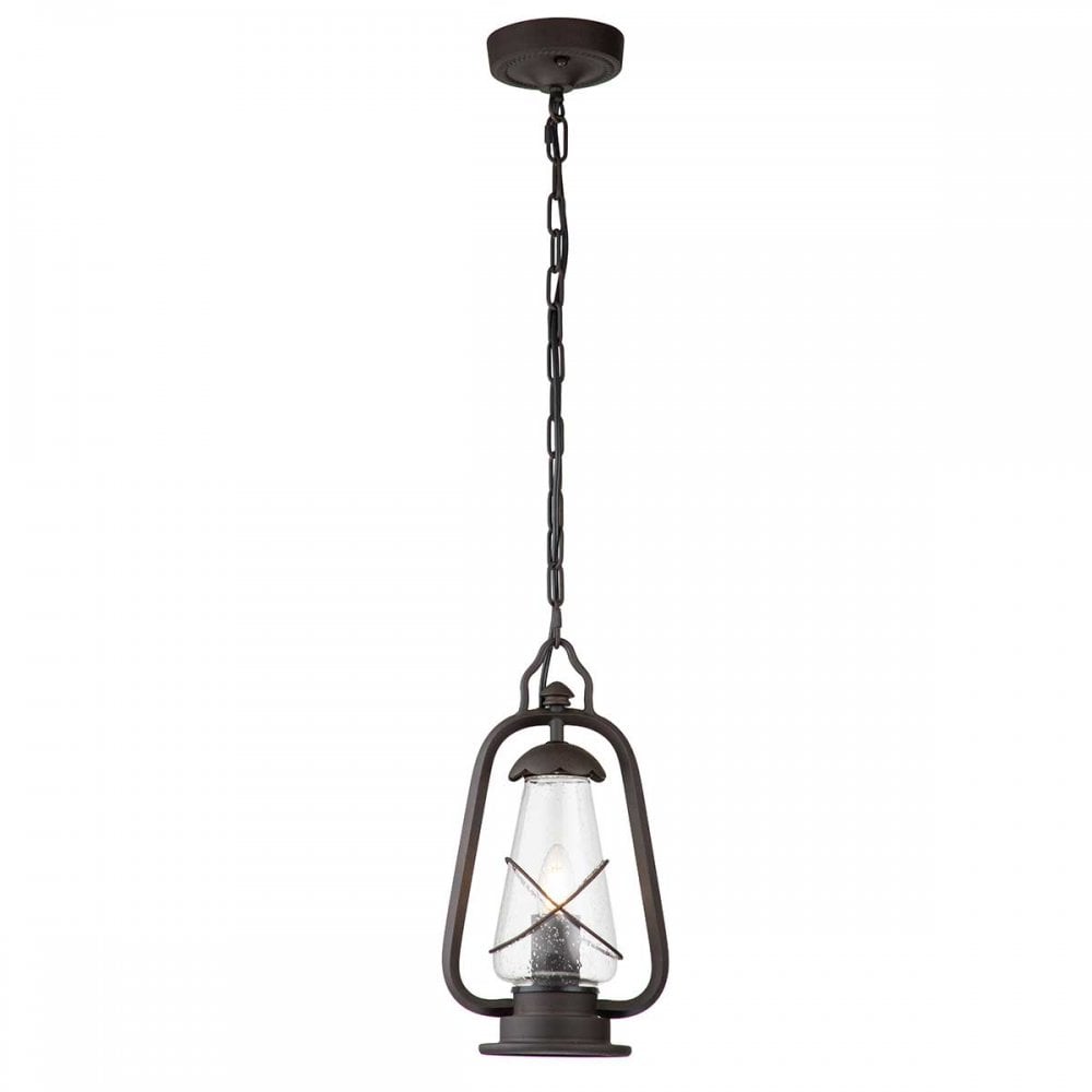 MINERS-CHN Miners Outdoor 1 Light Chain Lantern Old Bronze