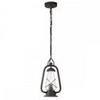 MINERS-CHN Miners Outdoor 1 Light Chain Lantern Old Bronze